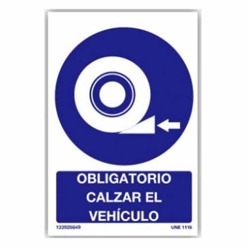 PLACA DE MARCAÇÃO DO CALÇO OBRIGATÓRIO